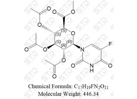 氟脲嘧啶杂质22 77476-81-4 C17H19FN2O11