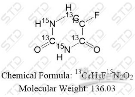 氟脲嘧啶-13C4,15N2 202407-03-2 13C4H3F15N2O2