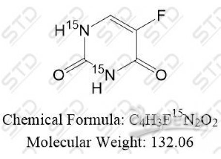氟脲嘧啶-15N2 68941-95-7 C4H3F15N2O2