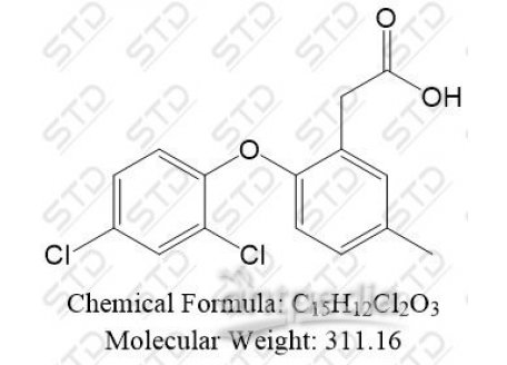 芬氯酸杂质12 34642-96-1 C15H12Cl2O3