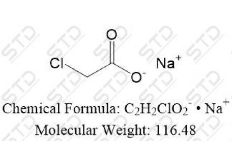 甘氨酸杂质3 钠盐（甘氨酸EP杂质C 钠盐） 3926-62-3 C2H2ClO2- • Na+