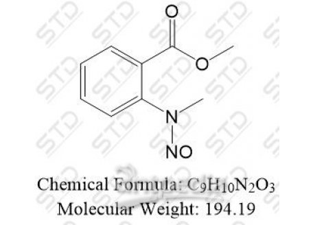 苯佐卡因杂质26 (甲基-N-甲基-N-亚硝基邻氨基苯甲酸) 68061-82-5 C9H10N2O3