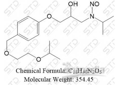 比索洛尔杂质55 (N-亚硝基比索洛尔) 2820170-76-9 C18H30N2O5