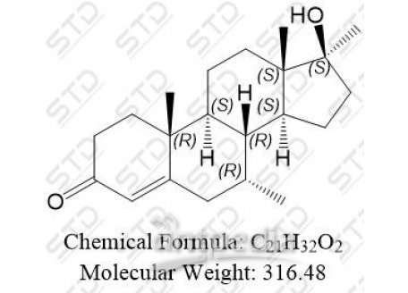 睾酮杂质80 (勃拉睾酮) 1605-89-6 C21H32O2