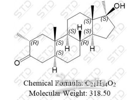 睾酮杂质84 (甲基屈他雄酮) 3381-88-2 C21H34O2