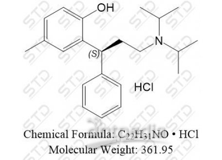 托特罗定杂质6盐酸盐（托特罗定EP杂质F盐酸盐） 124937-53-7(free base) C22H31NO • HCl
