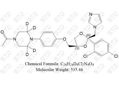 酮康唑杂质21-d4 1398065-75-2  C26H24D4Cl2N4O4