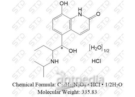 丙卡特罗杂质1 盐酸盐 81262-93-3 C16H22N2O3 • HCl • 1/2H2O