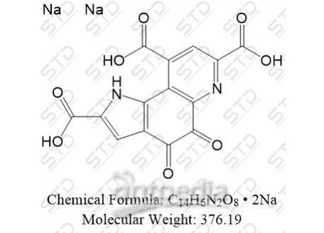 吡咯喹啉醌酸 二钠盐 122628-50-6 C14H6N2O8 • 2Na