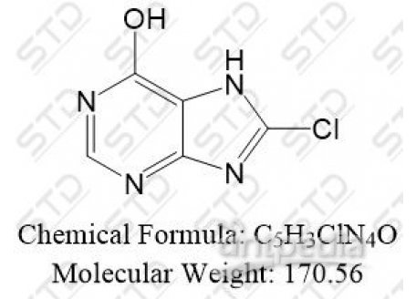 黄嘌呤杂质97 22712-29-4 C5H3ClN4O
