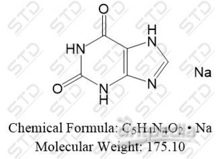 黄嘌呤 钠盐 1196-43-6 C5H4N4O2 • Na