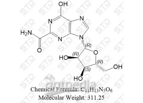 黄嘌呤杂质115 121358-21-2 C11H13N5O6
