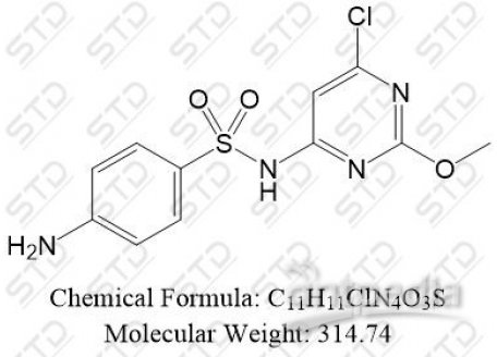 磺胺二甲嘧啶杂质12 1444-22-0  C11H11ClN4O3S