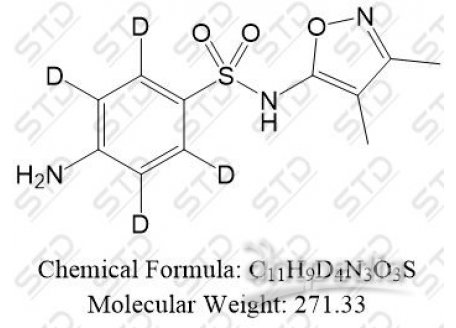 磺胺二甲嘧啶杂质15-d4 1388717-81-4 C11H9D4N3O3S