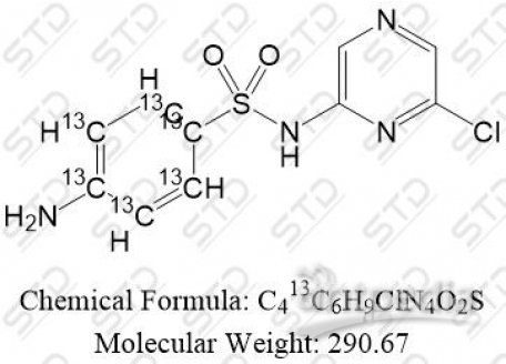 磺胺二甲嘧啶杂质18-13C6 1416711-61-9 C413C6H9ClN4O2S