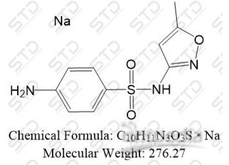 磺胺甲恶唑 钠盐 4563-84-2 C10H11N3O3S • Na