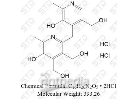 吡哆醇杂质45 双盐酸盐 19203-56-6(free base) C16H20N2O5 • 2HCl