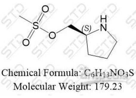 ( S ) -吡咯烷- 2 -甲基甲磺酸甲酯 745775-38-6 C6H13NO3S