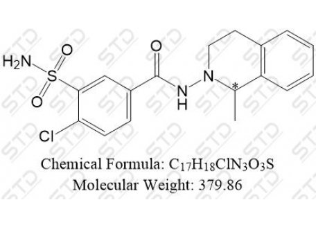 吲达帕胺杂质43 124810-16-8 C17H18ClN3O3S