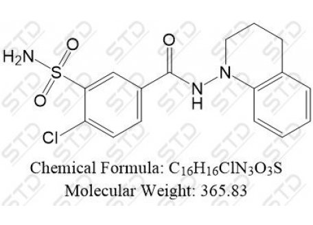 吲达帕胺杂质50 18502-95-9 C16H16ClN3O3S