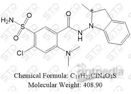 吲达帕胺杂质53 87445-54-3 C18H21ClN4O3S