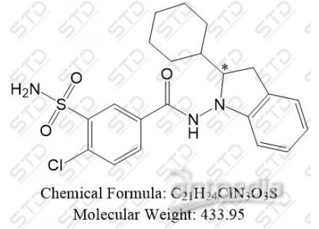 吲达帕胺杂质57 26807-67-0 C21H24ClN3O3S