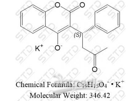 华法林杂质17 钾盐（华法林 S异构体钾盐） 166320-53-2 C19H15O4- • K+