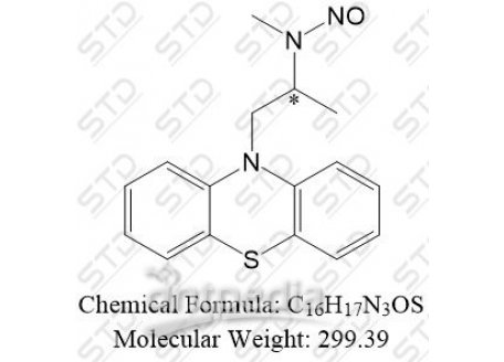 异丙嗪杂质16 (N-亚硝基异丙嗪EP杂质C) 94511-44-1 C16H17N3OS