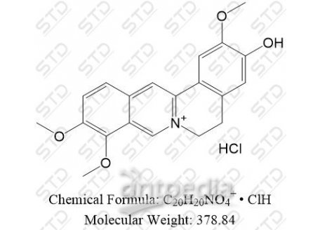 药根碱 盐酸盐 960383-96-4 C20H20NO4+ • ClH