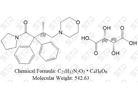 酒石酸右吗拉胺 2922-44-3 C25H32N2O2 • C4H6O6