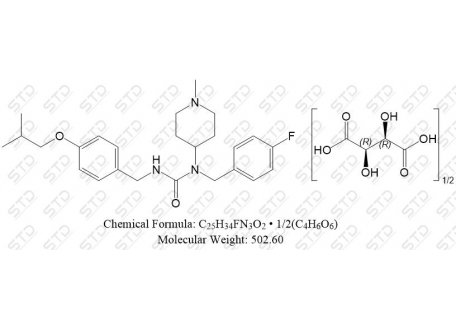 匹莫范色林 L-半酒石酸盐 706782-28-7 C25H34FN3O2 • 1/2(C4H6O6)