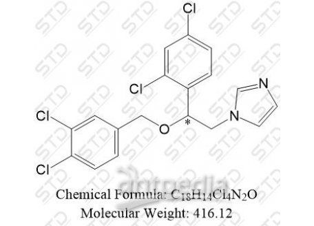 咪康唑杂质6 单体(咪康唑EP杂质F) 47447-55-2 C18H14Cl4N2O