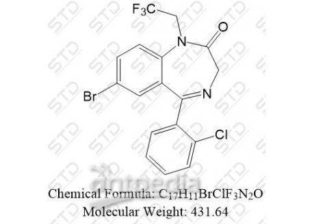 夸西泮杂质10 55394-42-8 C17H11BrClF3N2O
