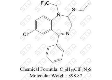 夸西泮杂质12 54895-14-6 C19H18ClF3N2S