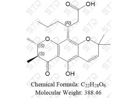 醋硝香豆素杂质48 34366-34-2 C22H28O6