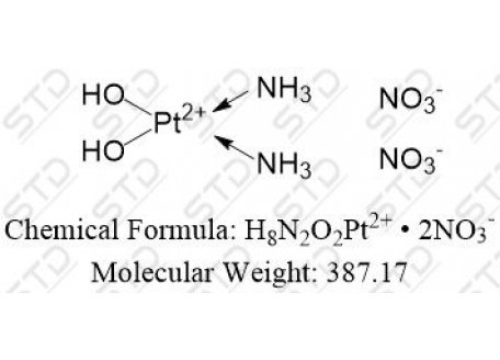 卡铂杂质9 双硝酸盐 63700-88-9(free base) H8N2O2Pt2+ • 2NO3-