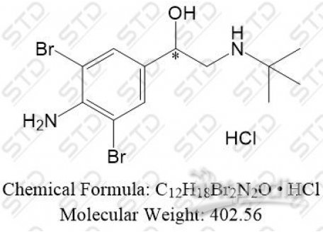 克仑特罗杂质10 21912-49-2 C12H18Br2N2O • HCl