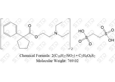 卡拉美芬乙基二磺酸盐 125-86-0 2(C18H27NO2) • C2H6O6S2