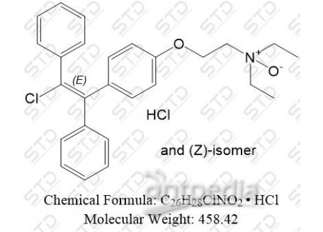 克罗米芬杂质12盐酸盐 97986-33-9 C26H28ClNO2 • HCl