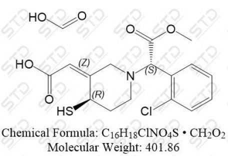 氯吡格雷杂质96 甲酸盐 1801260-45-6 C16H18ClNO4S • CH2O2