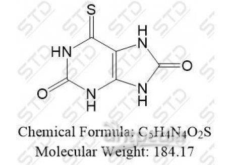 硫唑嘌呤杂质15 2002-60-0 C5H4N4O2S