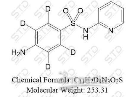柳氮磺吡啶杂质10-d4（柳氮磺吡啶EP杂质J-d4） 1189863-86-2 C11H7D4N3O2S