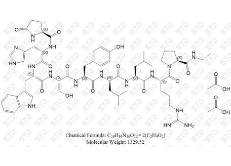 亮丙瑞林 双醋酸盐 581088-28-0 C59H84N16O12 • 2(C2H4O2)