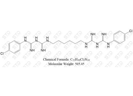 氯己定 55-56-1 C22H30Cl2N10