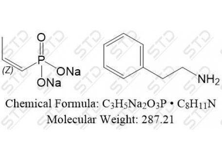 磷霉素氨丁三醇杂质17 二钠盐苯乙胺盐 25383-06-6(free base) C3H5Na2O3P • C8H11N