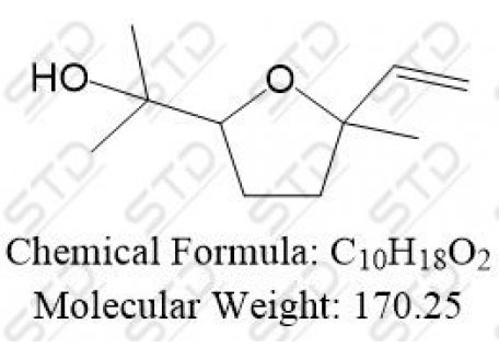 2-(5-methyl-5-vinyltetrahydrofuran-2-yl)propan-2-ol 37267-80-4 C10H18O2