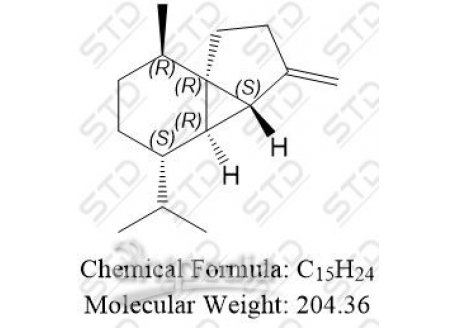 (3aS,3bα,7aR)-Octahydro-7β-methyl-3-methylene-4α-isopropyl-1H-cyclopenta[1,3]cyclopropa[1,2]benzene 13744-15-5 C15H24
