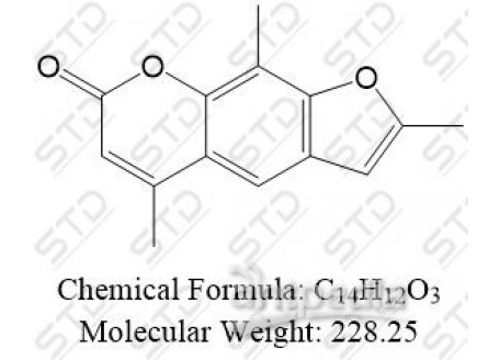 2,5,9-trimethyl-7H-furo[3,2-g]chromen-7-one 3902-71-4 C14H12O3