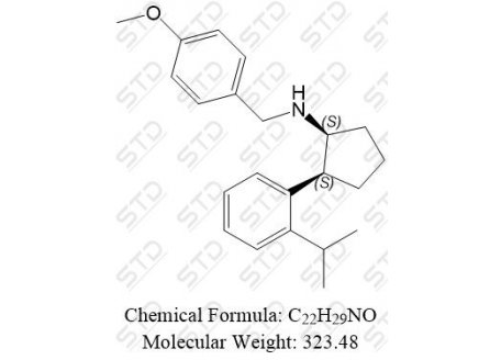 (1S,2S)-2-(2-isopropylphenyl)-N-(4-methoxybenzyl)cyclopentan-1-amine 2925019-25-4 C22H29NO