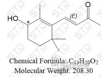 3-Buten-2-one, 4-(3-hydroxy-2,6,6-trimethyl-1-cyclohexen-1-yl)-, (E)- 14398-34-6 C13H20O2